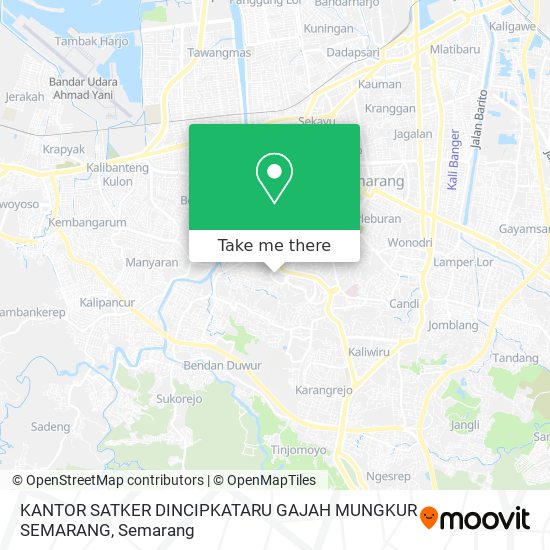 KANTOR SATKER DINCIPKATARU GAJAH MUNGKUR SEMARANG map