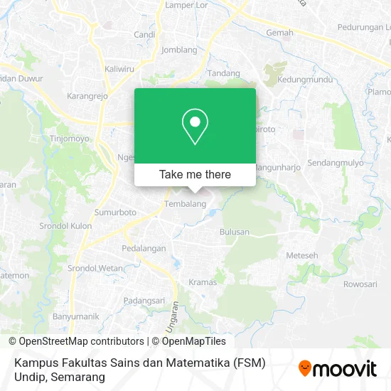 Kampus Fakultas Sains dan Matematika (FSM) Undip map