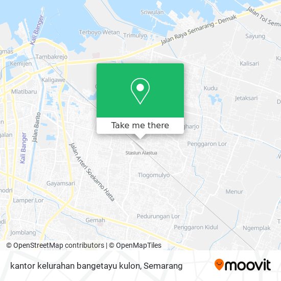 kantor kelurahan bangetayu kulon map