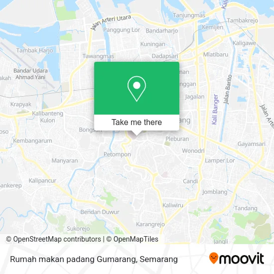 Rumah makan padang Gumarang map