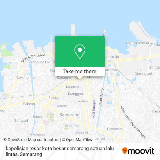 kepolisian resor kota besar semarang satuan lalu lintas map