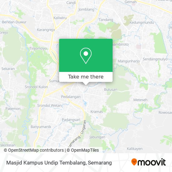 Masjid Kampus Undip Tembalang map