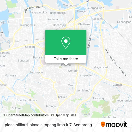 plasa billiard, plasa simpang lima lt.7 map