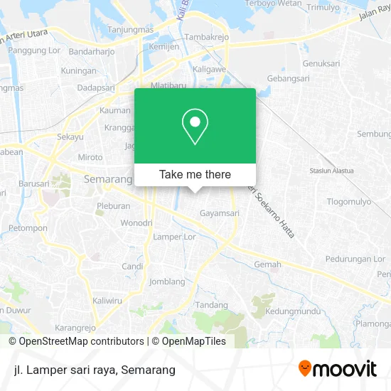 jl. Lamper sari raya map