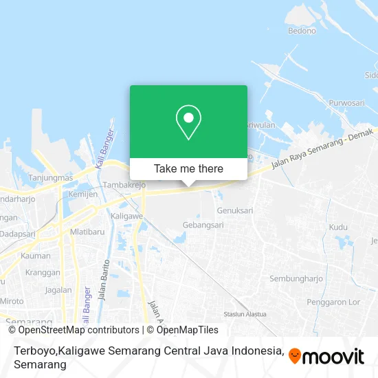 Terboyo,Kaligawe Semarang Central Java Indonesia map