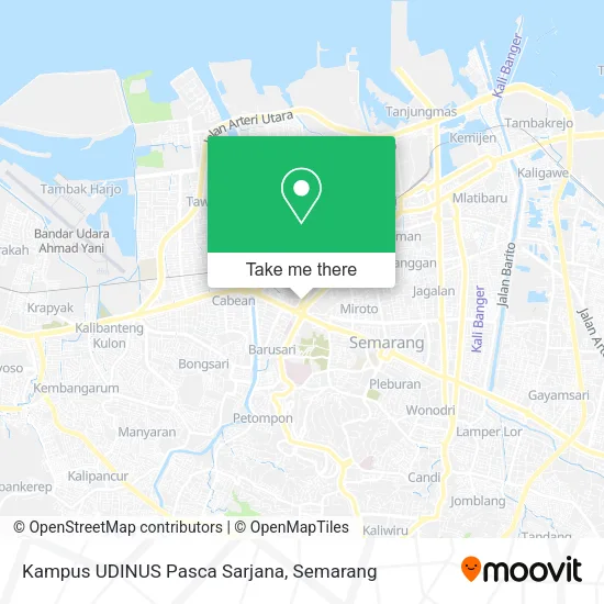 Kampus UDINUS Pasca Sarjana map