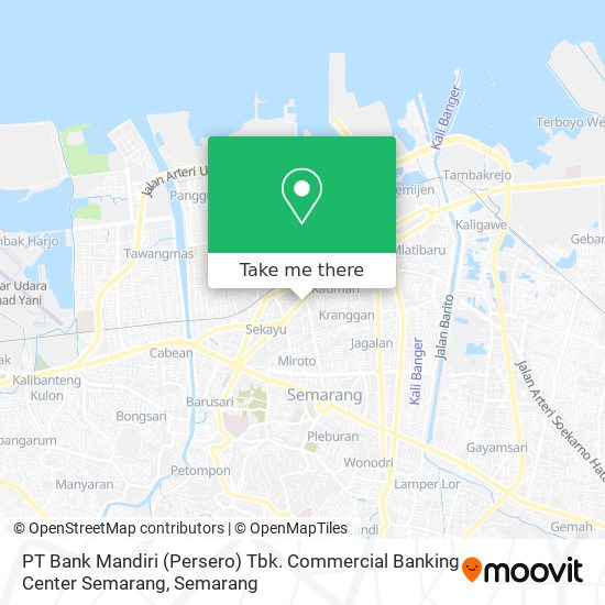 PT Bank Mandiri (Persero) Tbk. Commercial Banking Center Semarang map