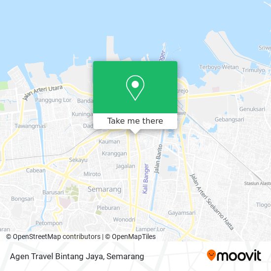 Agen Travel Bintang Jaya map