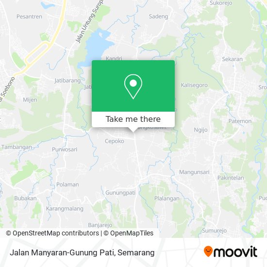 Jalan Manyaran-Gunung Pati map