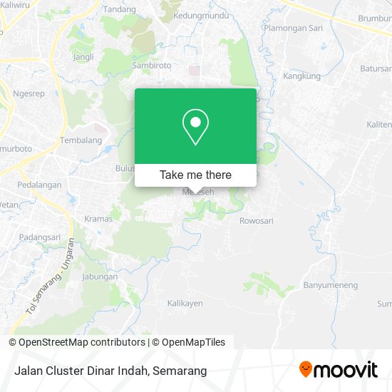 Jalan Cluster Dinar Indah map
