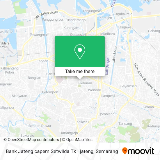Bank Jateng capem Setwilda Tk I jateng map