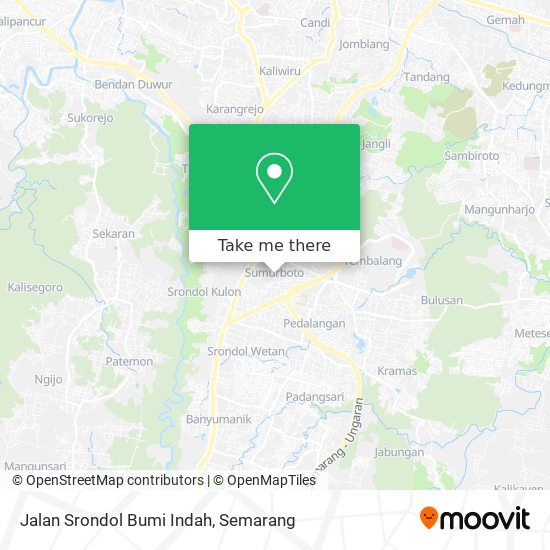 Jalan Srondol Bumi Indah map