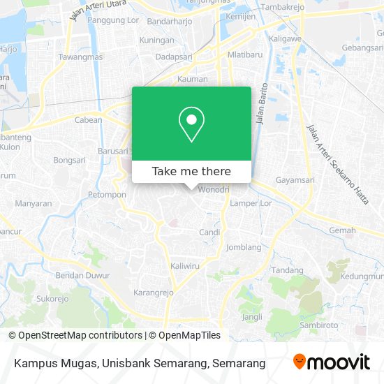 Kampus Mugas, Unisbank Semarang map