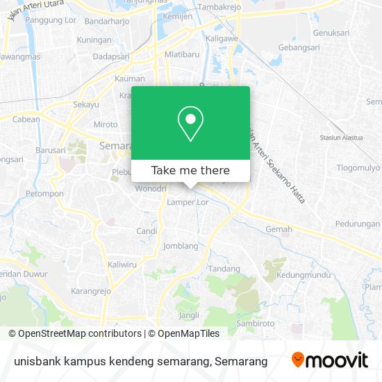 unisbank kampus kendeng semarang map