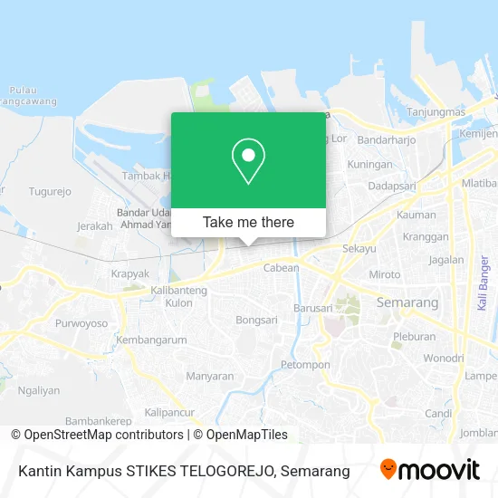 Kantin Kampus STIKES TELOGOREJO map