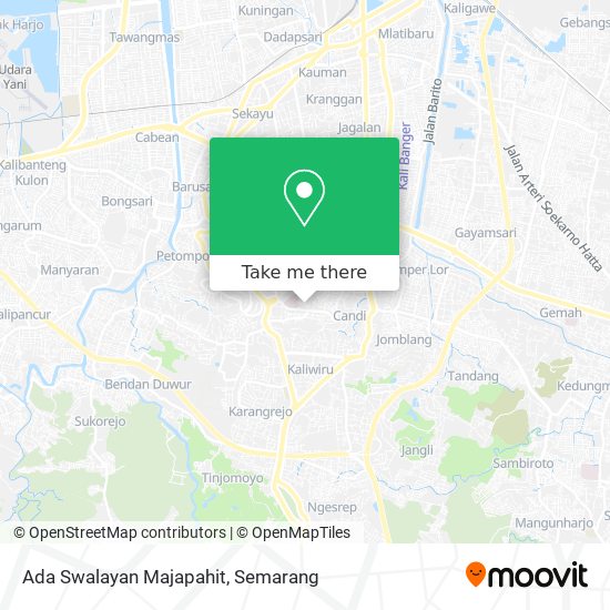 Ada Swalayan Majapahit map