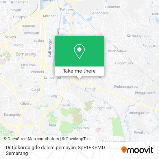 Dr tjokorda gde dalem pemayun, SpPD-KEMD map