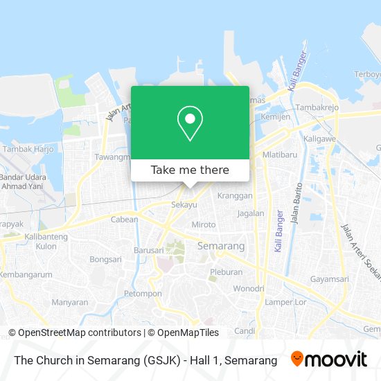 The Church in Semarang (GSJK) - Hall 1 map