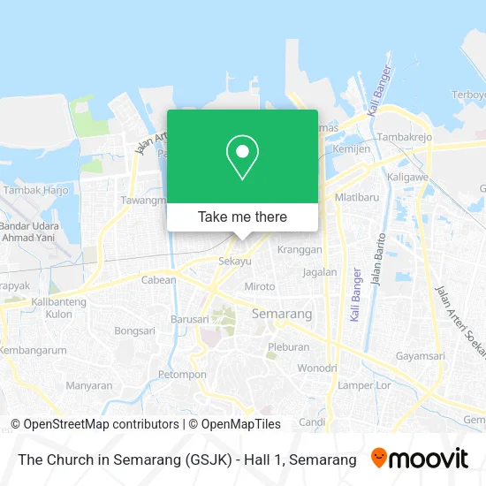 The Church in Semarang (GSJK) - Hall 1 map