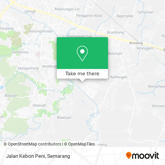 Jalan Kebon Peni map