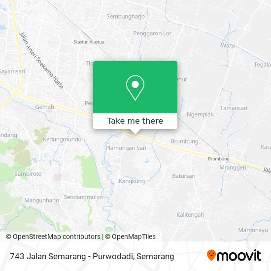 743 Jalan Semarang - Purwodadi map
