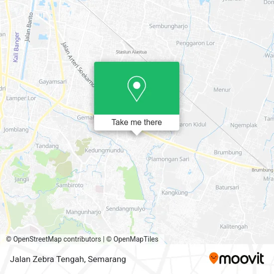 Jalan Zebra Tengah map