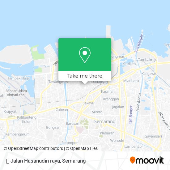 ⛉ Jalan Hasanudin raya map