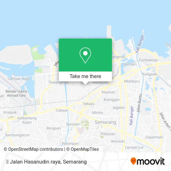 ⛉ Jalan Hasanudin raya map