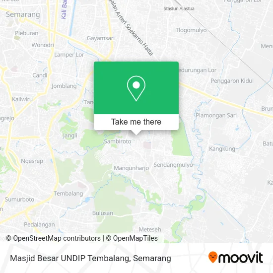 Masjid Besar UNDIP Tembalang map