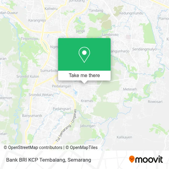 Bank BRI KCP Tembalang map