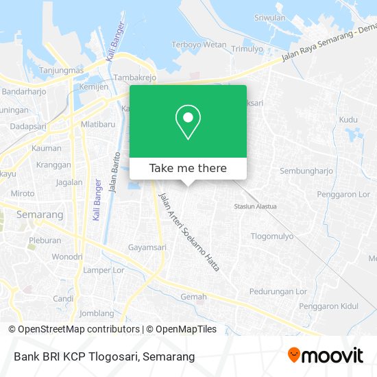 Bank BRI KCP Tlogosari map