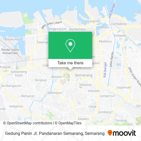 Gedung Panin Jl. Pandanaran Semarang map