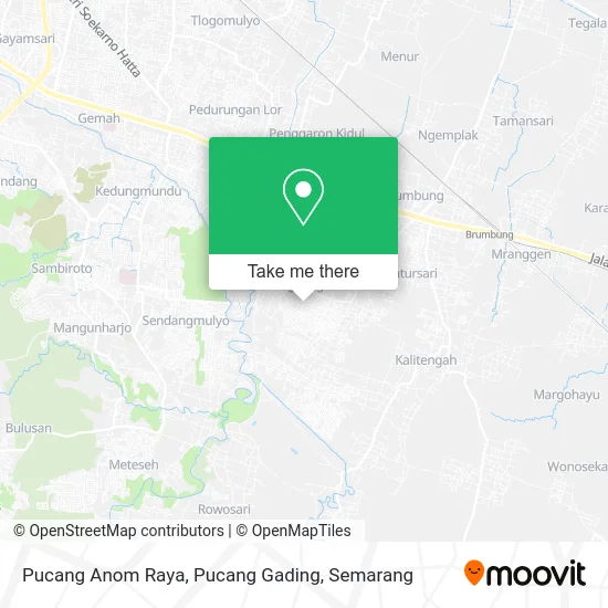 Pucang Anom Raya, Pucang Gading map