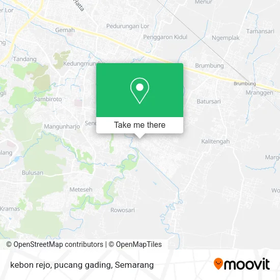 kebon rejo, pucang  gading map