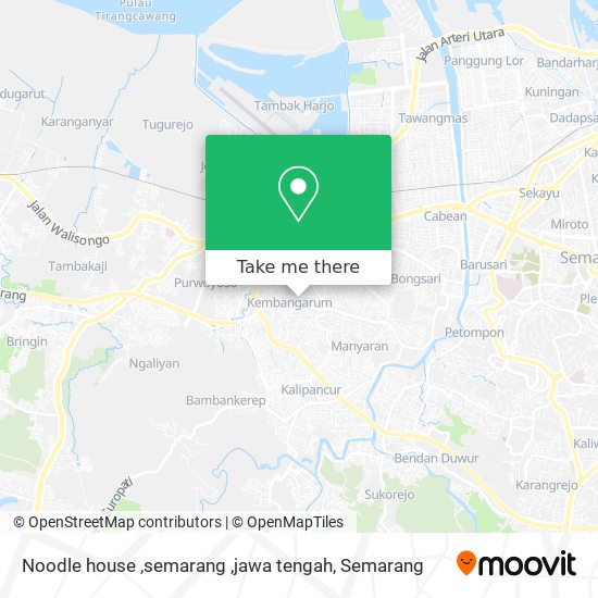 Noodle house ,semarang ,jawa tengah map