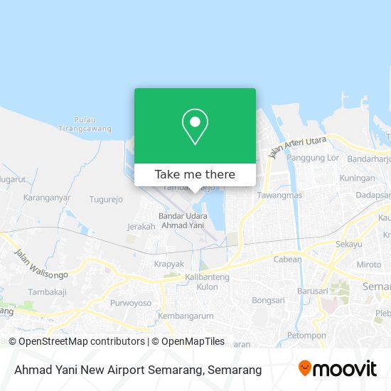 Ahmad Yani New Airport Semarang map