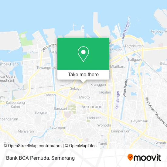 Bank BCA Pemuda map