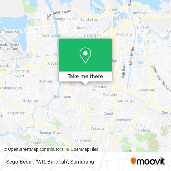 Sego Becak "WR. Barokah" map