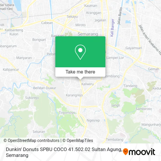 Dunkin' Donuts SPBU COCO 41.502.02 Sultan Agung map