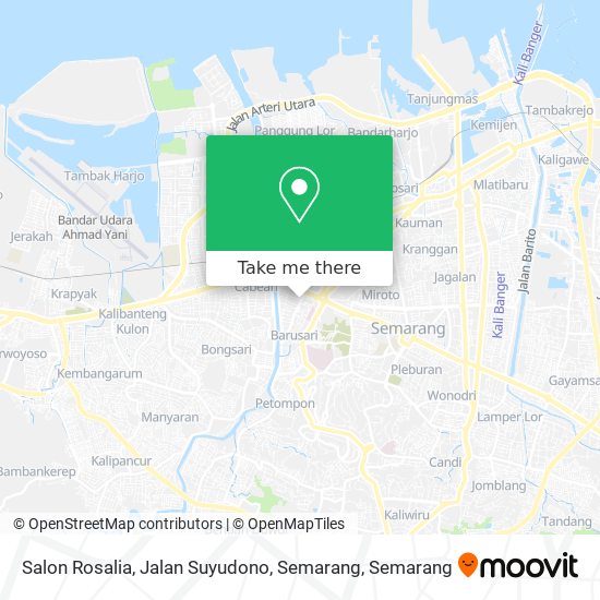 Salon Rosalia, Jalan Suyudono, Semarang map