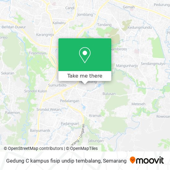 Gedung C kampus fisip undip tembalang map