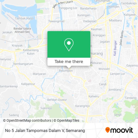 No 5 Jalan Tampomas Dalam V map