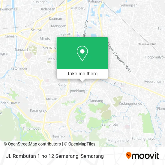 Jl. Rambutan 1 no 12 Semarang map