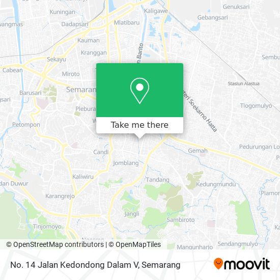 No. 14 Jalan Kedondong Dalam V map
