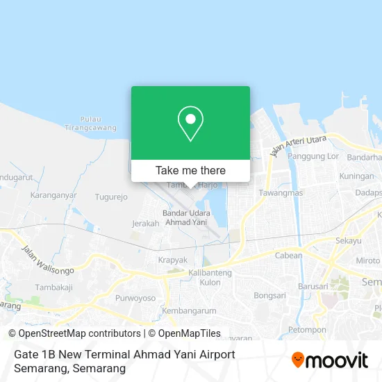 Gate 1B New Terminal Ahmad Yani Airport Semarang map