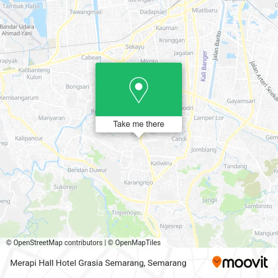 Merapi Hall Hotel Grasia Semarang map