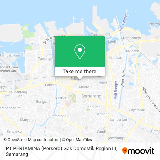 PT PERTAMINA (Persero) Gas Domestik Region III map