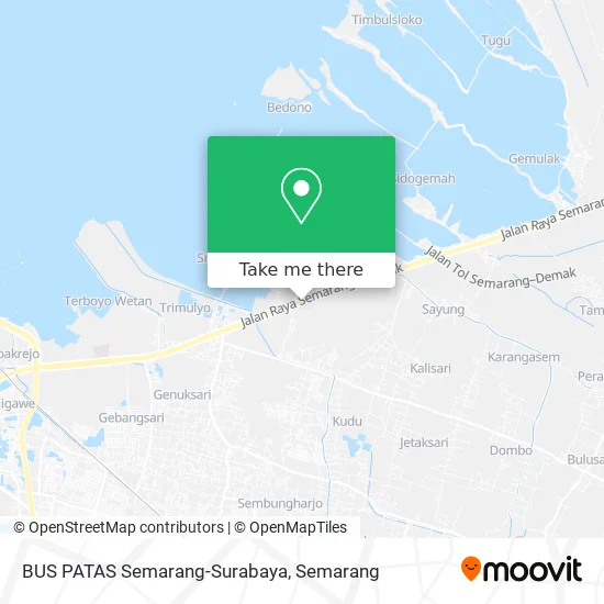 BUS PATAS Semarang-Surabaya map