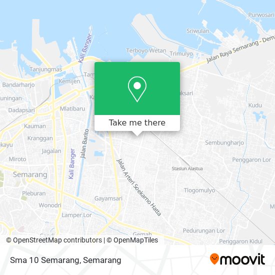 Sma 10 Semarang map