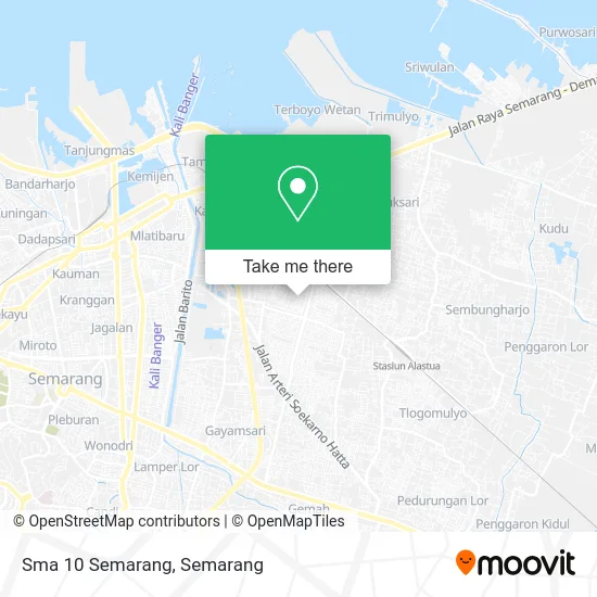 Sma 10 Semarang map